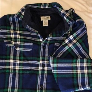 L. L. Bean Fleece- Lined Flannel Shirt